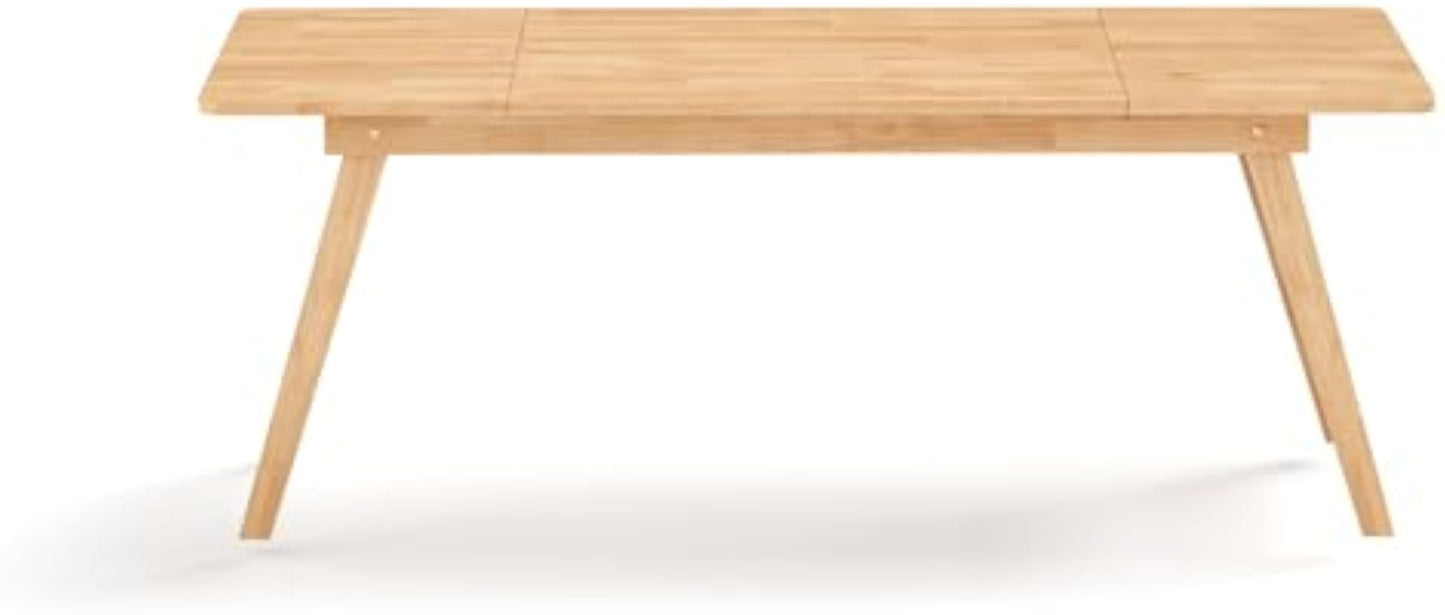 Solid Wood Folding Dining Table 83 X 39 Inches Outdoor Dining for Up to 8-10 People Serving Table Event Extension Table- Patio Furniture Solid Wood Kitchen Table