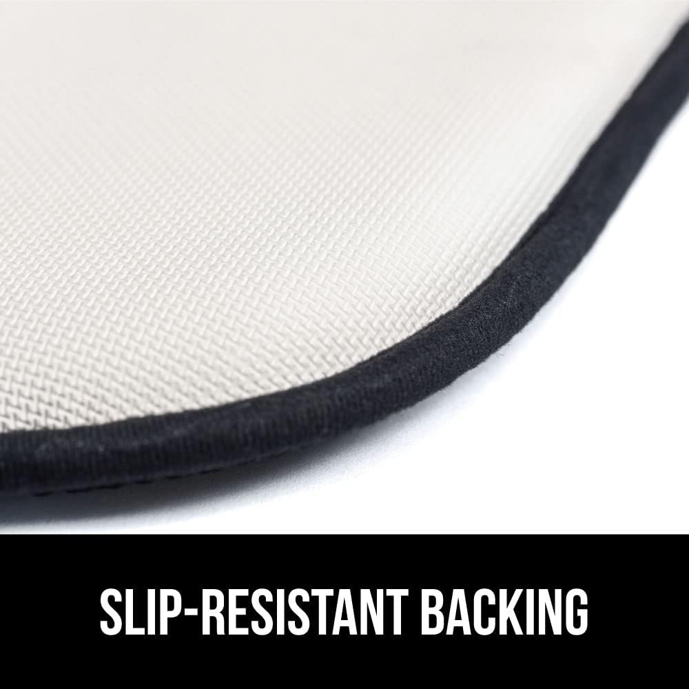 GORILLA GRIP Slip Resistant Chair Cushions, No Ties Required, Memory Foam Pads for Dining Room, Kitchen Table, Office, Rocking Chairs, Plush Seat Cover Cushion Pad, Home Decor, Set of 4 16x16, Black