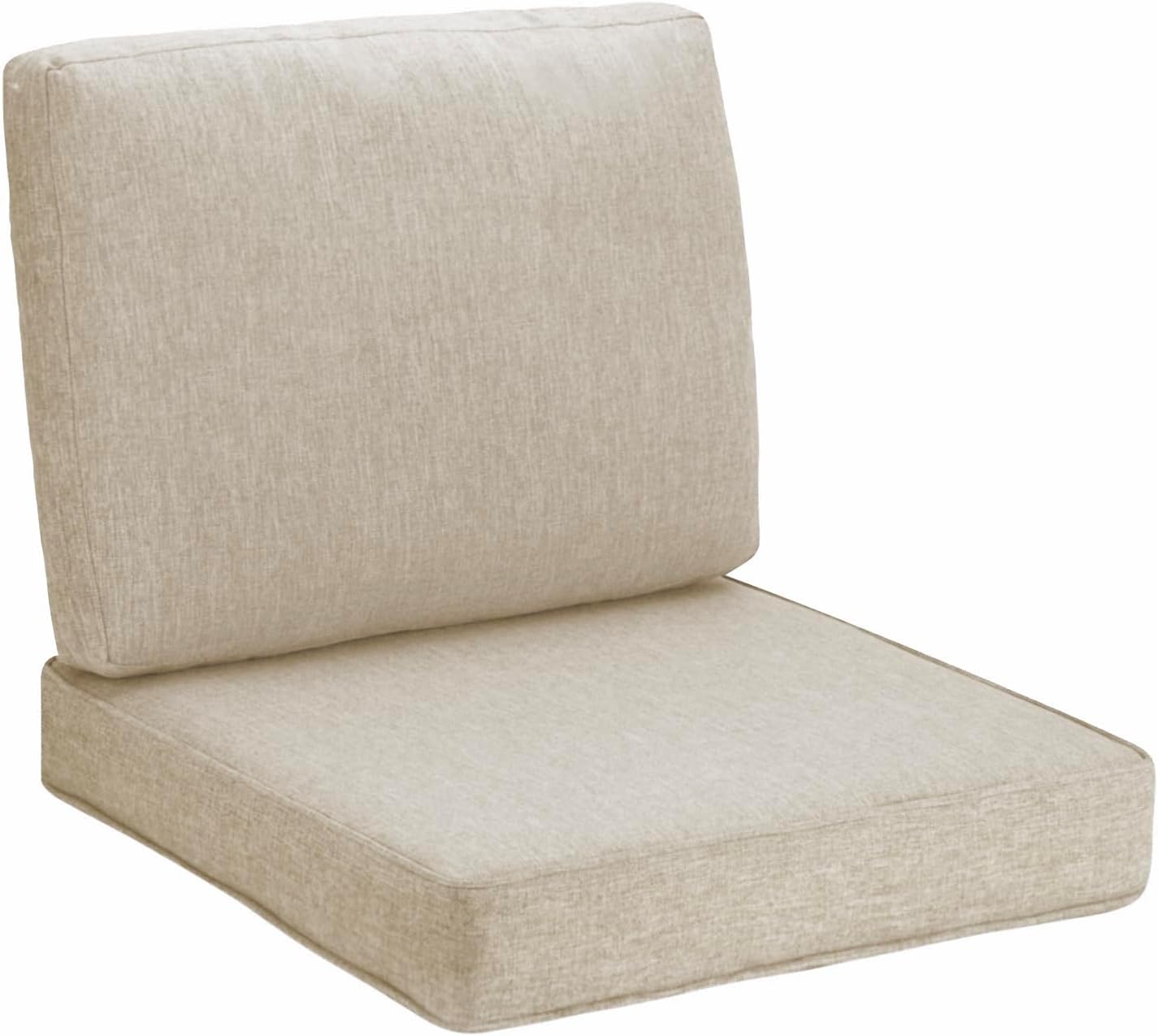JMGBird Outdoor Chair Cushion Tufted Pillow, Deep Seat Chair Cushion Set 22"x22" Outdoor Cushions for Patio Furniture