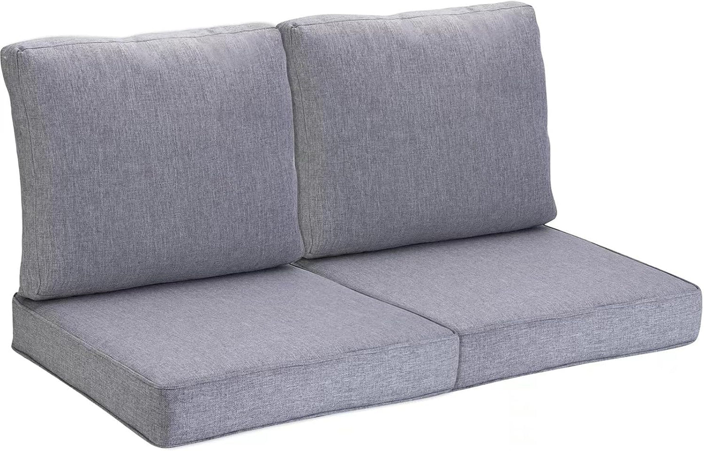 JMGBird Outdoor Chair Cushion Tufted Pillow, Deep Seat Chair Cushion Set 22"x22" Outdoor Cushions for Patio Furniture