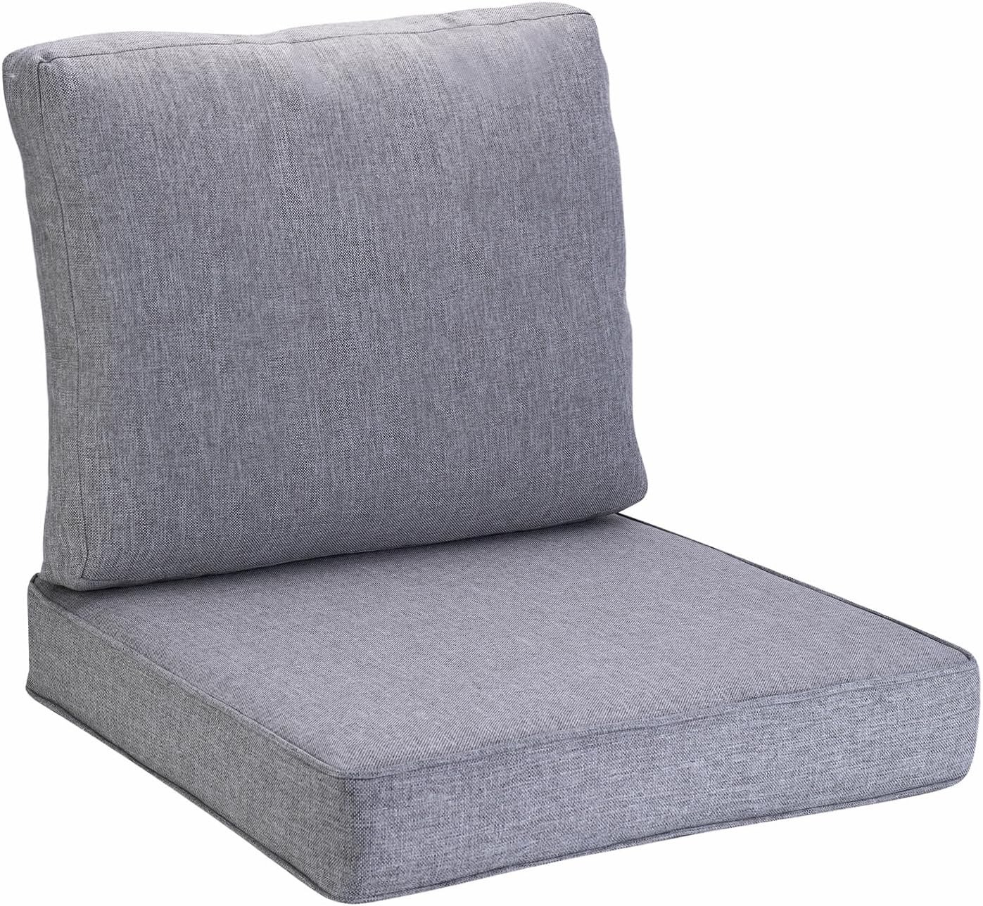 JMGBird Outdoor Chair Cushion Tufted Pillow, Deep Seat Chair Cushion Set 22"x22" Outdoor Cushions for Patio Furniture